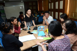 SMART Myanmar first social compliance academy - kick off workshop (participants with SC expert Ms. Nancy)