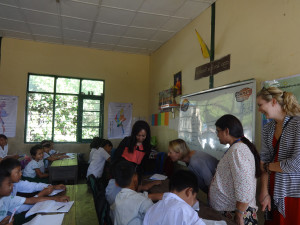 Visiting the primary school that is supported by Maple factory (3)